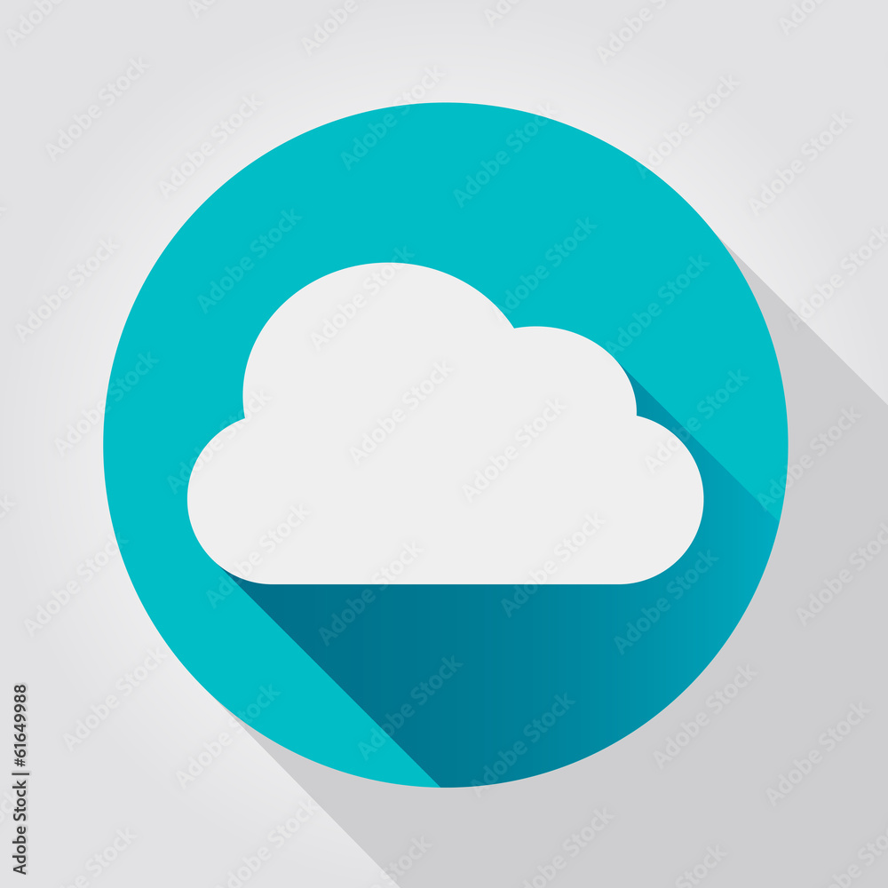 Cloud icon, flat design Cloud icon, flat design