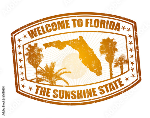 Welcome to Florida stamp