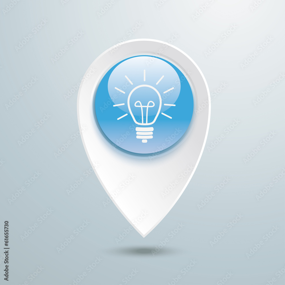 Location Marker Bulb Blue Button Location Marker Bulb Blue Button