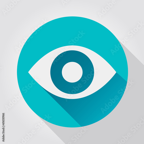 Eye icon, flat design