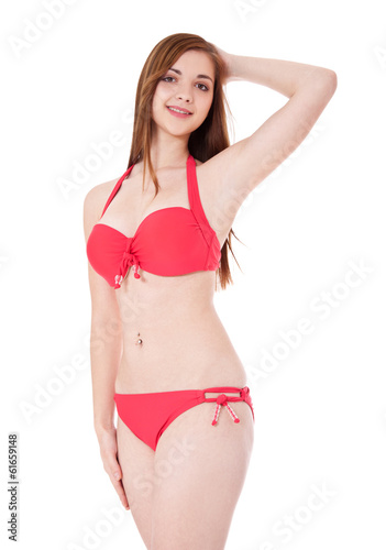 Attractive girl in bikini
