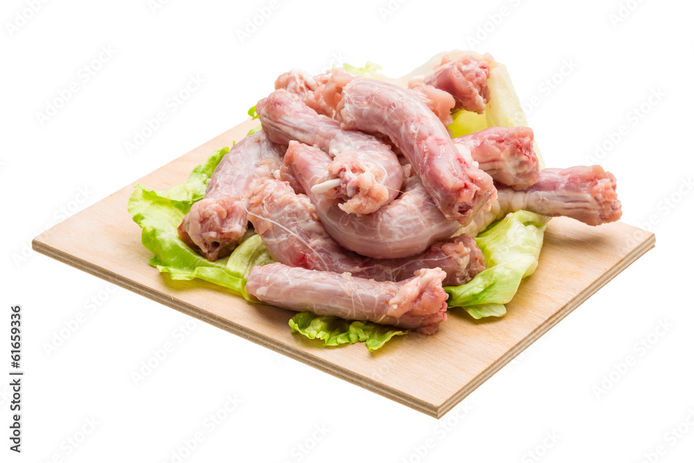 Raw chicken neck Raw chicken neck