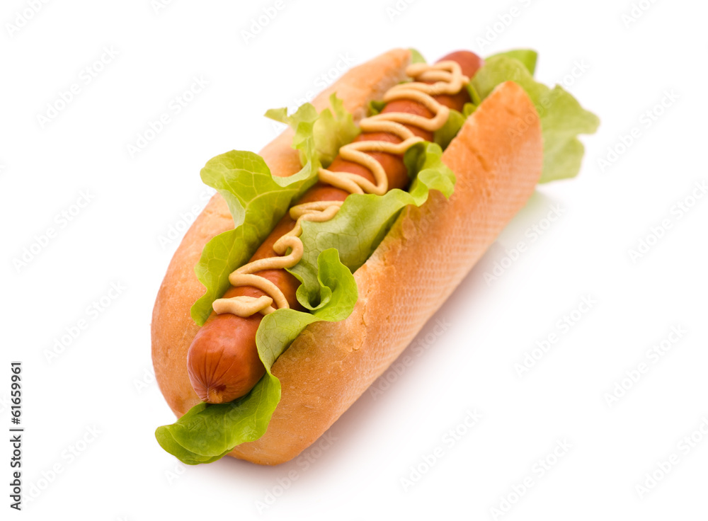 Hot Dog isolated on white Hot Dog isolated on white