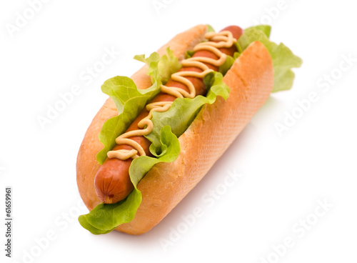 Hot Dog isolated on white