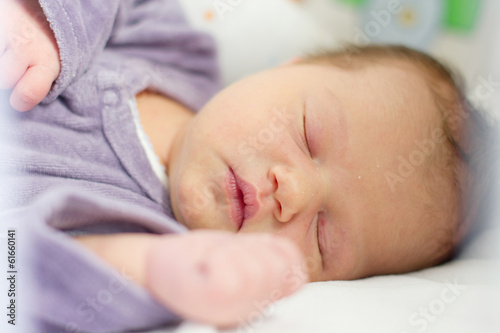 Cute newborn baby sleeping