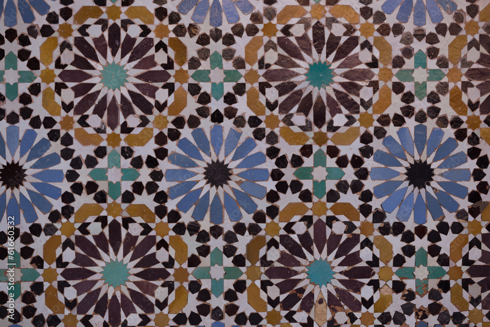 Mosaic in Marrakesh, Morocco