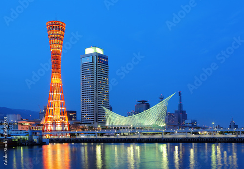 Kobe at night