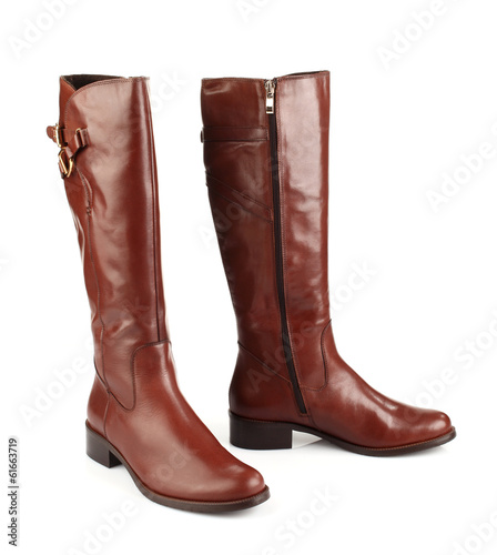 brown female boots