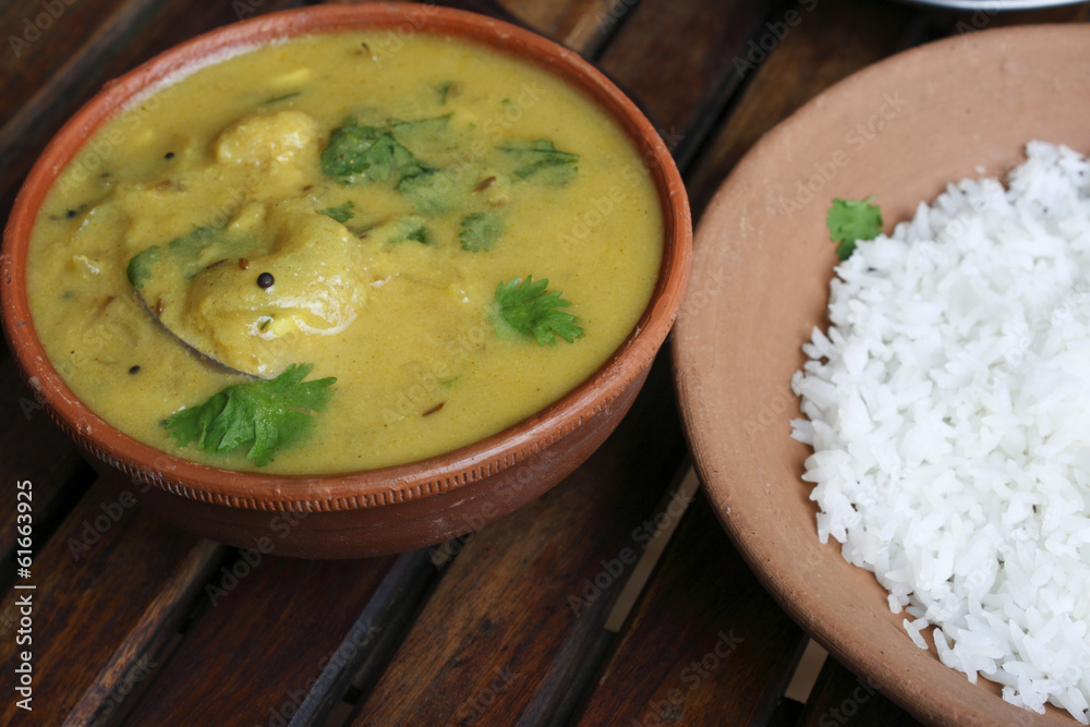 Pithale - Chickpea flour curry Pithale - Chickpea flour curry