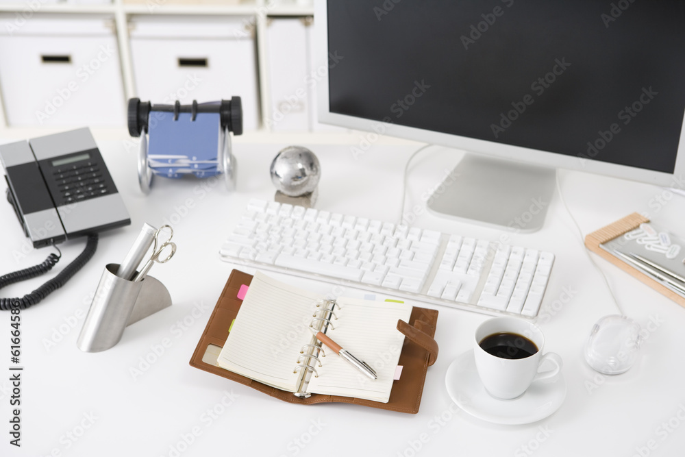 Desk image in the office