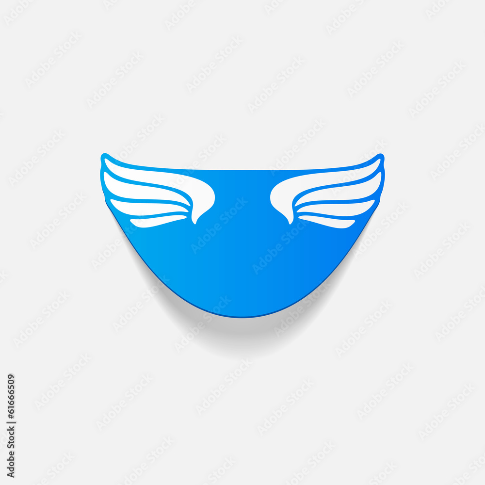 realistic design element: wing realistic design element: wing