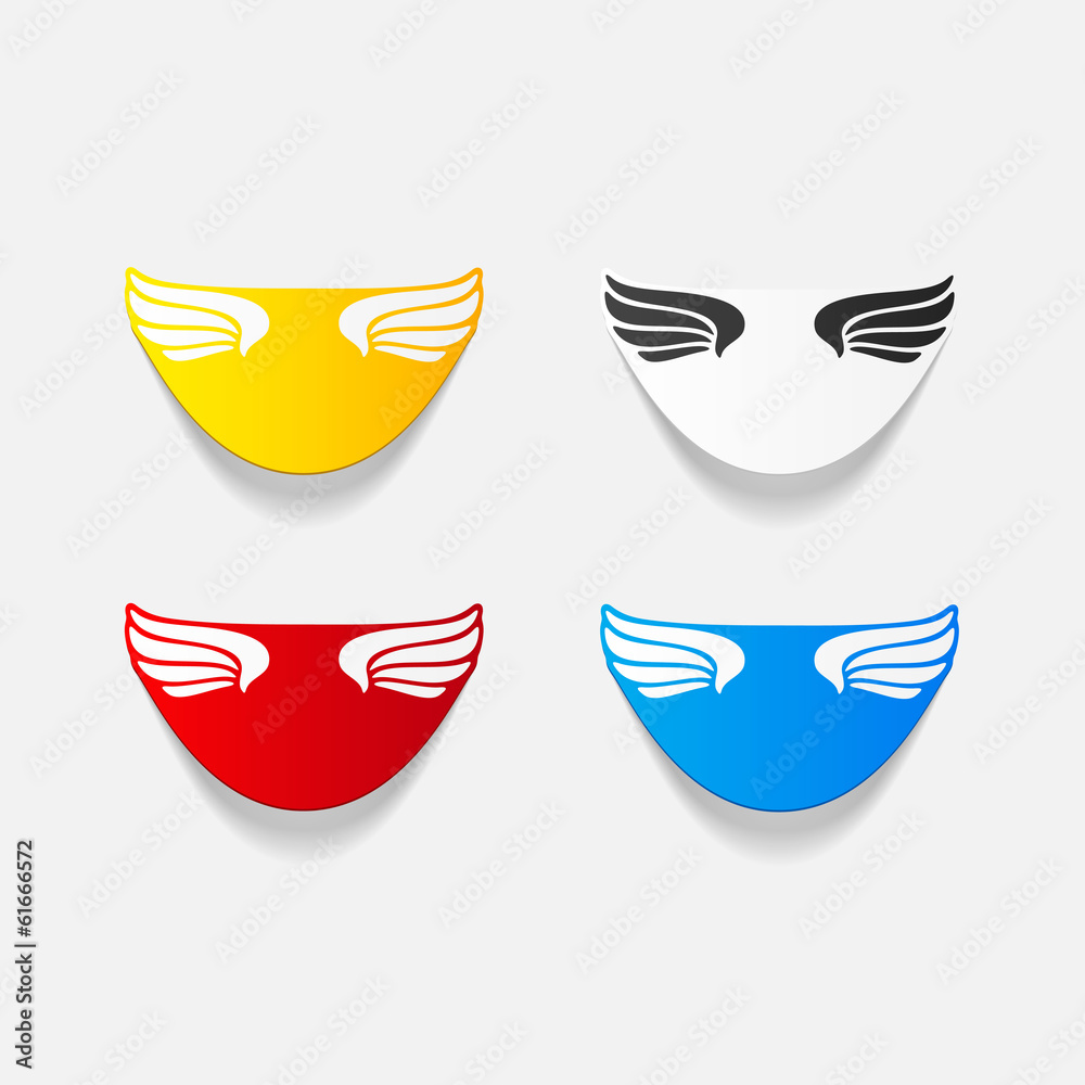 Obraz premium realistic design element: wing