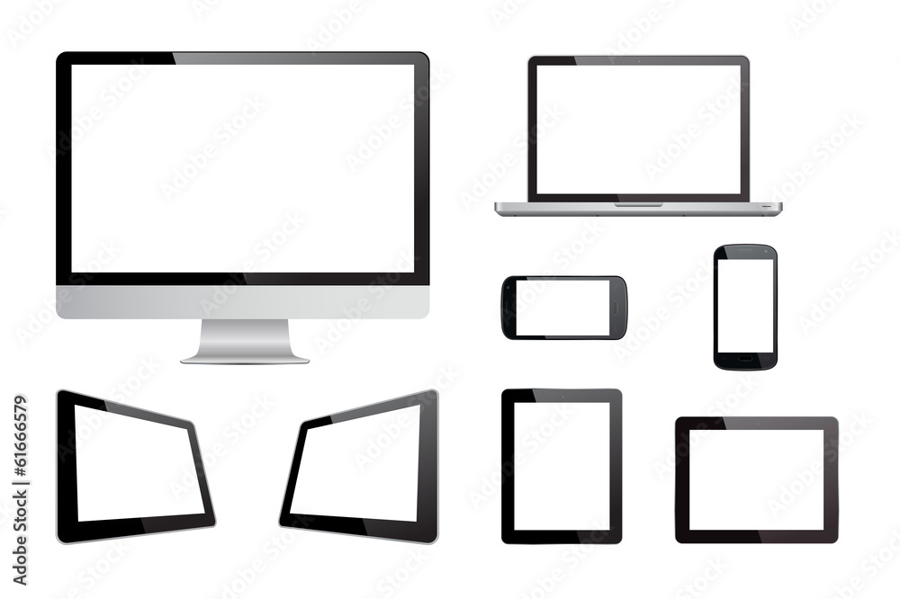 Media Devices Technology Vector Media Devices Technology Vector