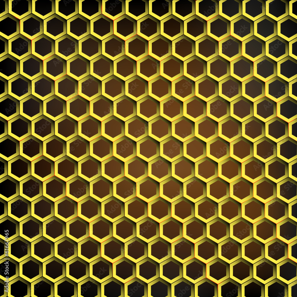 Abstract honeycomb vector background yellow Abstract honeycomb vector background yellow