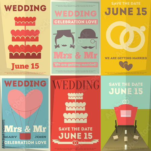 Wedding Posters Set