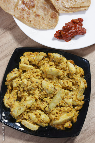 Arbi Ka Saag - A dish made from Colocasia