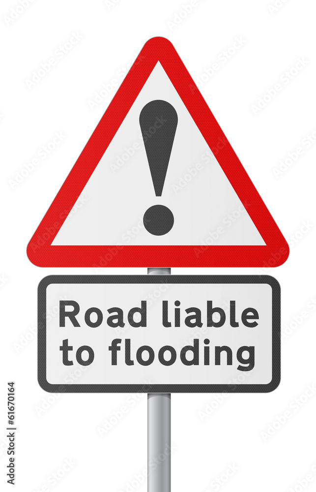 English road sing - Road liable to Flooding English road sing - Road liable to Flooding