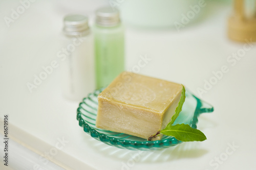 Herb soap of laurel
