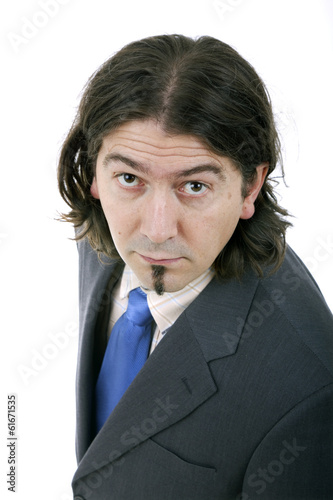 business man portrait on a white background