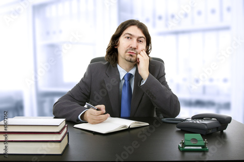 Businessman sitting at the desk