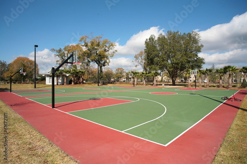 Outdoor Basketball Court © Diane Uhley