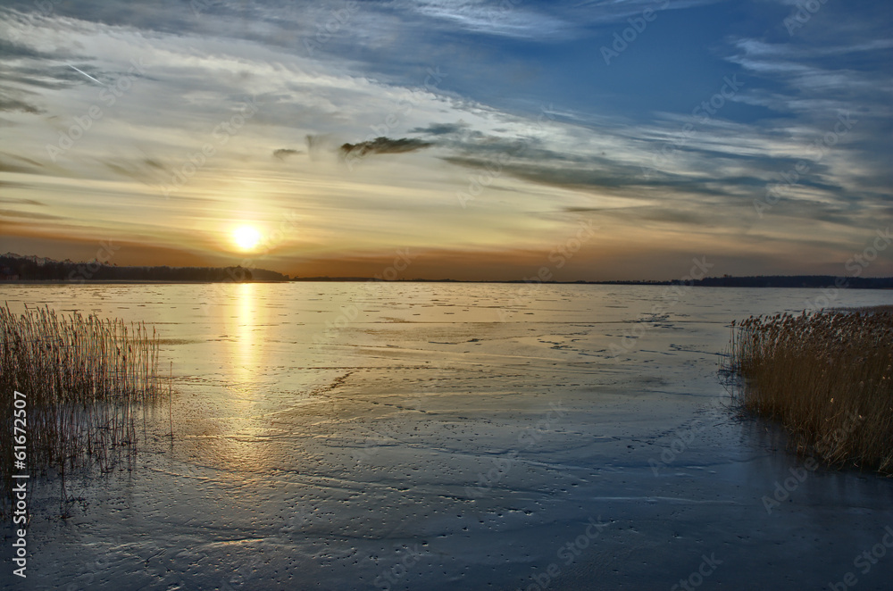 Frozen lake Frozen lake
