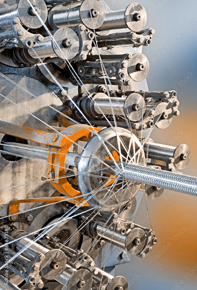 Obraz premium Braidiing machine closeup.