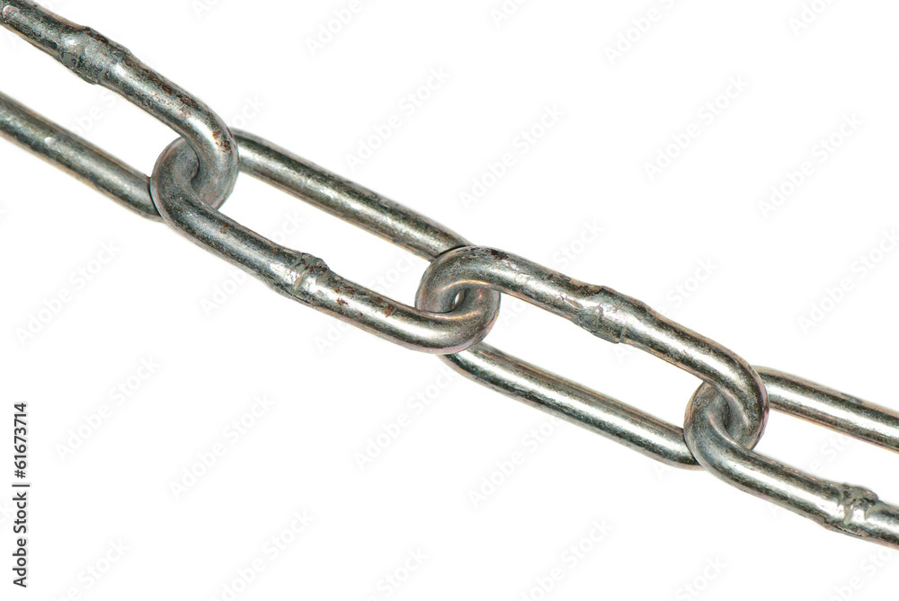 Fototapeta premium fragment of metal chain