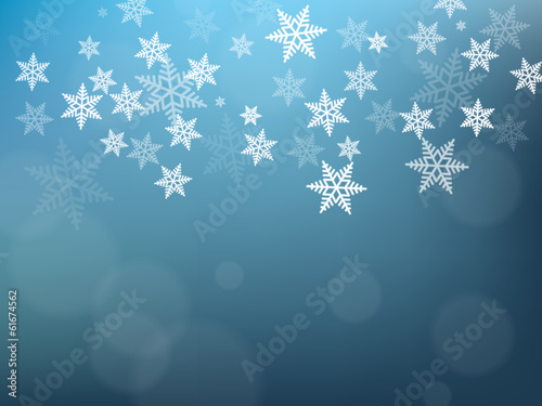 Winter Snowflakes Background