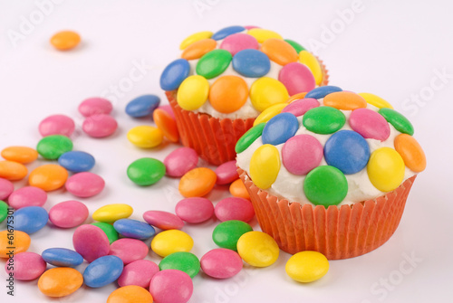 cupcake con smarties