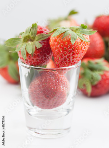 Strawberry in a cup