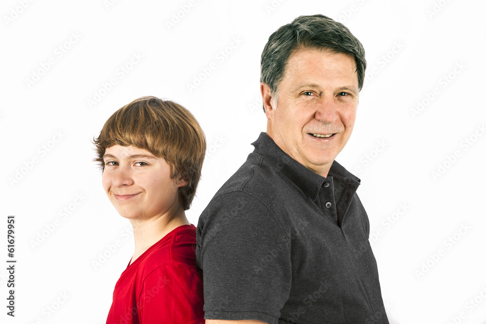 father and happy son father and happy son