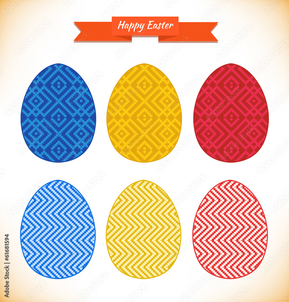 Collection of templates for eggs design Collection of templates for eggs design
