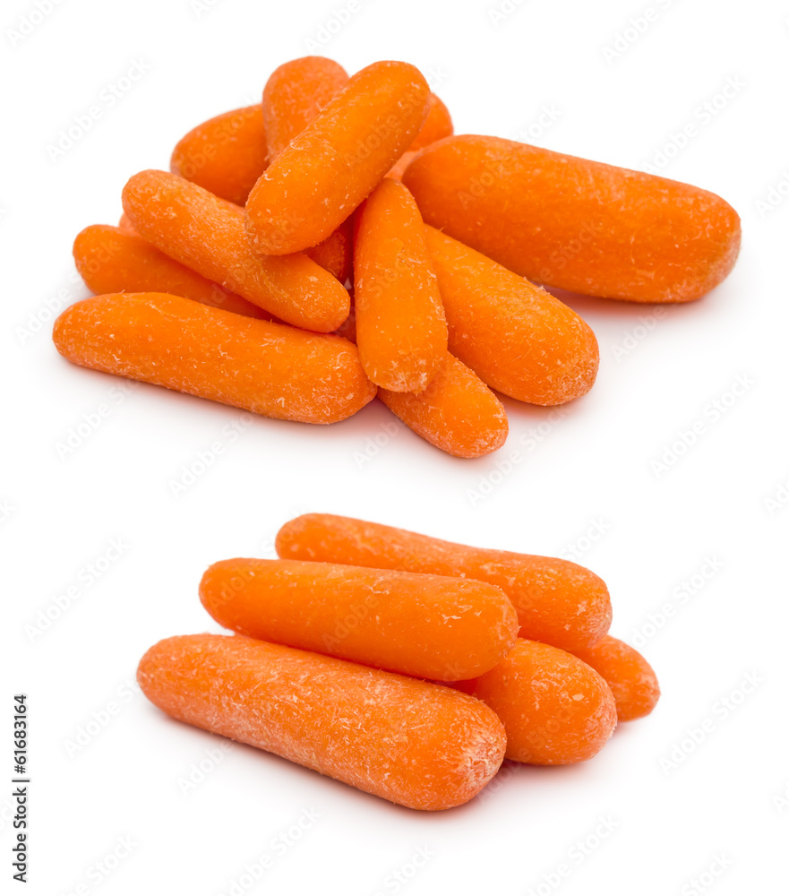 Peeled carrots Peeled carrots