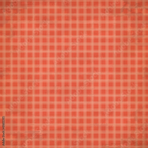 Tablecloth background with checkered pattern and wall texture