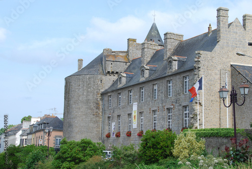 Barons du Pont castle in Pont l’Abbé (29), Brittany, France