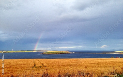 Obraz na płótnie rainbow over scapa flow