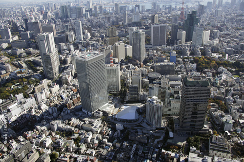 Aerial view of Akasaka areas