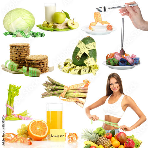 Collage of diet products is...