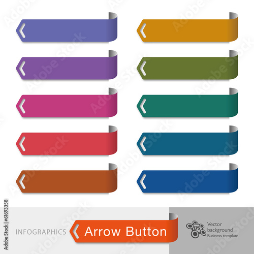 Infographic Vector Arrow Button