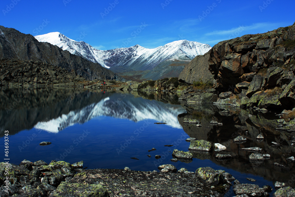 Mountain Altai (Russia). Lake of mountain spirits.