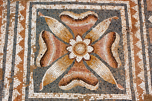 Ancient Greek mosaic photo