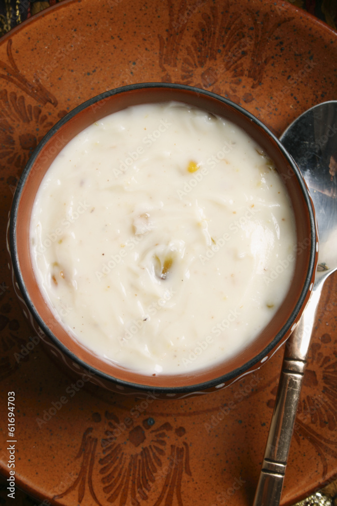 Shrikhand is an Indian sweet dish made of strained yogurt Shrikhand is an Indian sweet dish made of strained yogurt