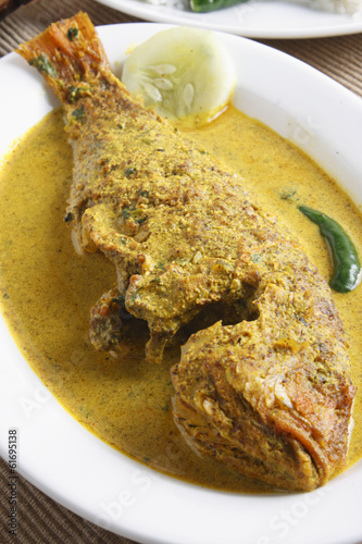 Maacher jhol - a Bengali Fish Curry photo