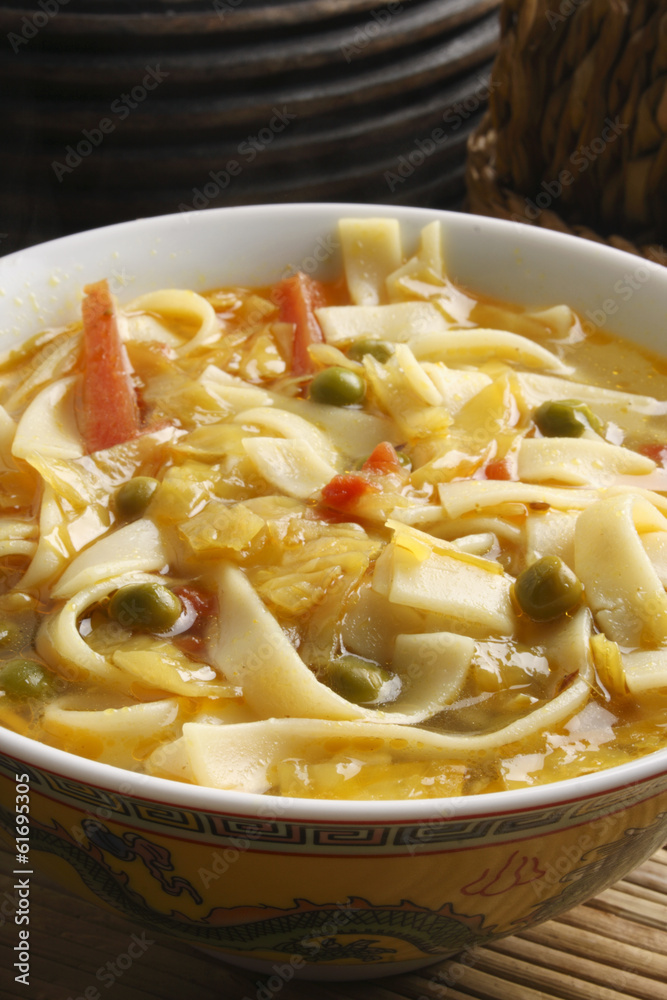 Thukpa Gya Thuk - A typical Tibetan style noodles in soup.
