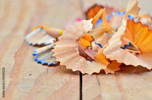 crayon shavings