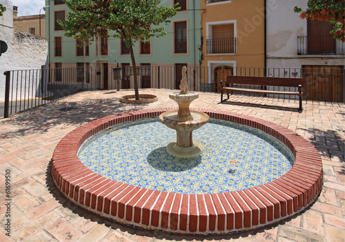 Fountain in Biar town, Alicante Spain