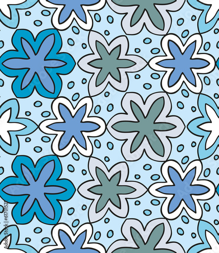 Abstract seamless winter pattern