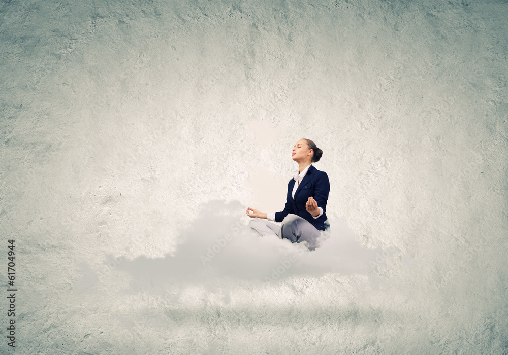 Relaxed businesswoman