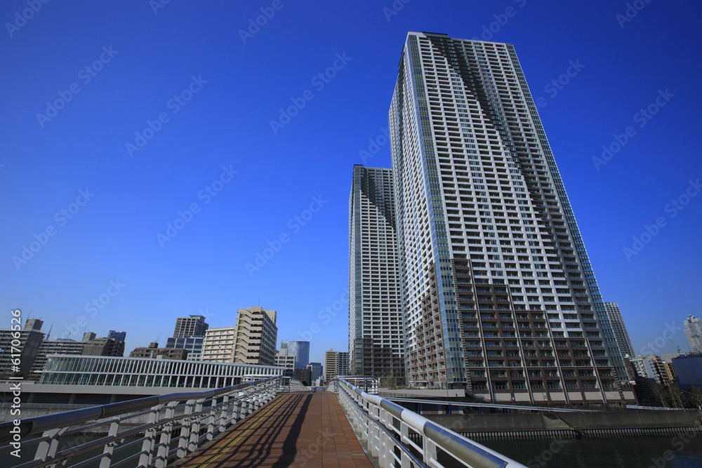 Cityscape and Skyscrapers in Harumi